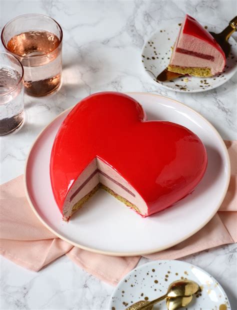 Gâteau Cœur Fraise Pistache Entremet St Valentin Anne Sophie