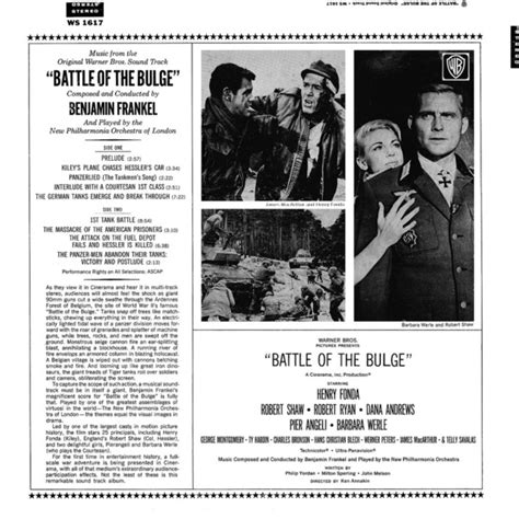 Film Music Site Battle Of The Bulge Soundtrack Benjamin Frankel