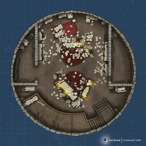 Oc Wizards Research Chamber Endless Tower 12x12 Battlemaps