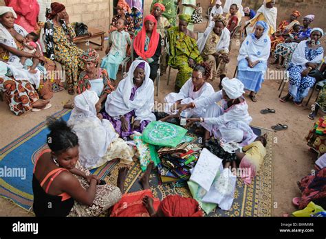 In Ouagadougou Burkina Faso Women Bring Ts Of Soap Clothing Stock