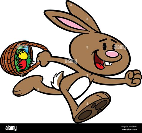easter egg hunting a cartoon illustration of an easter egg hunt stock vector image and art alamy