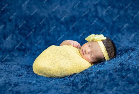 Premium Photo Newborn Cute Baby Infant On Wool Shag Rug Background