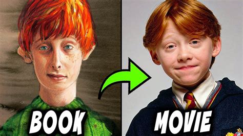 4 huge differences between movie and book ron weasley harry potter explained youtube