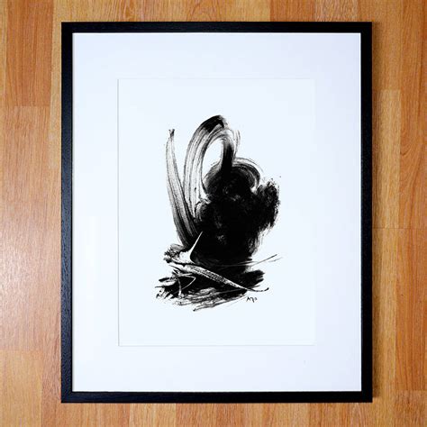 Black And White Abstract Giclee Artwork Print By Paul Maguire Art