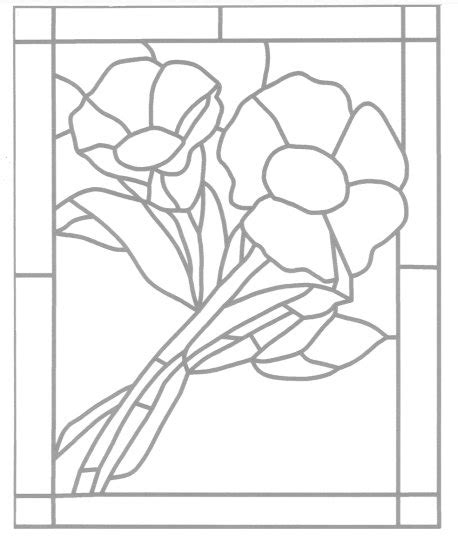 Best Images Of Free Printable Stained Glass Flower Patterns Free