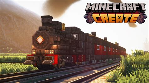 Minecraft Create Mod 🚂 Fancy Passenger Train Tutorial Youtube