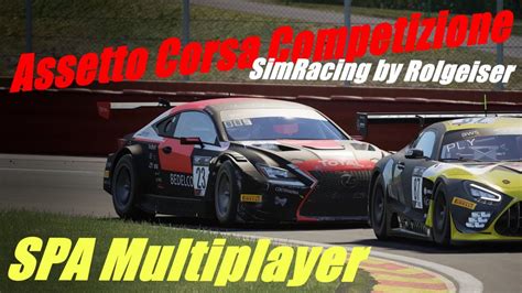 Assetto Corsa Competizione SPA Multiplayer 3 Sim Racing By Rolgeiser