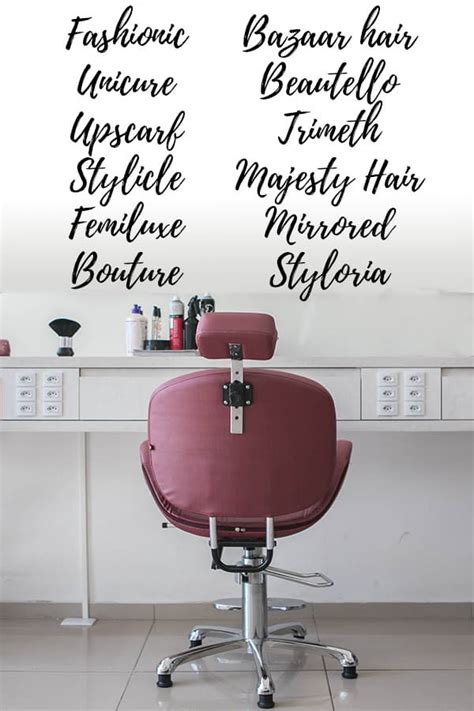 77 unique and classy hair salon names for high end salons