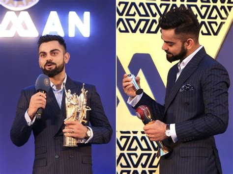 Virat Kohli Receives Bcci S Best International Cricketer Award 2018 Viratkohli Cricket India