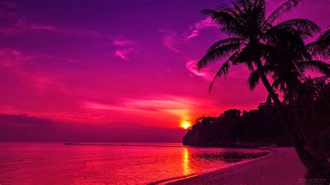 Aesthetic Beach Sunset Wallpapers Wallpaper Cave