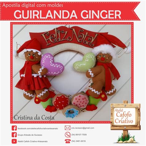 Apostila Guirlanda Ginger Elo7 Produtos Especiais