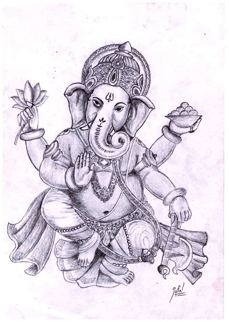 Simple Drawing Of Lord Ganesha At Explore