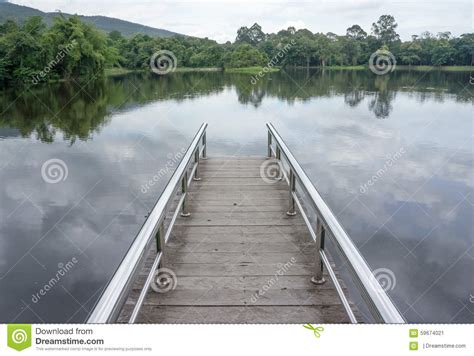 Bridge On The Lake Stock Image Image Of Rivers Reservoir 59674021