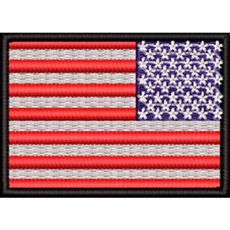 Patch Bandeira Estados Unidos Invertida 5x7 Cm Códbdp521