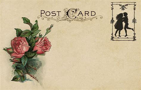 Postcard Vintage Flowers Art Free Stock Photo Public Domain Pictures