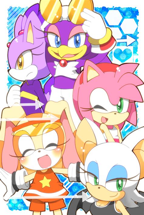 Kusunoki Cherry Amy Rose Blaze The Cat Cream The Rabbit Rouge The