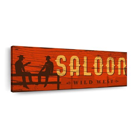 Wild West Saloon Wall Art Digital Art