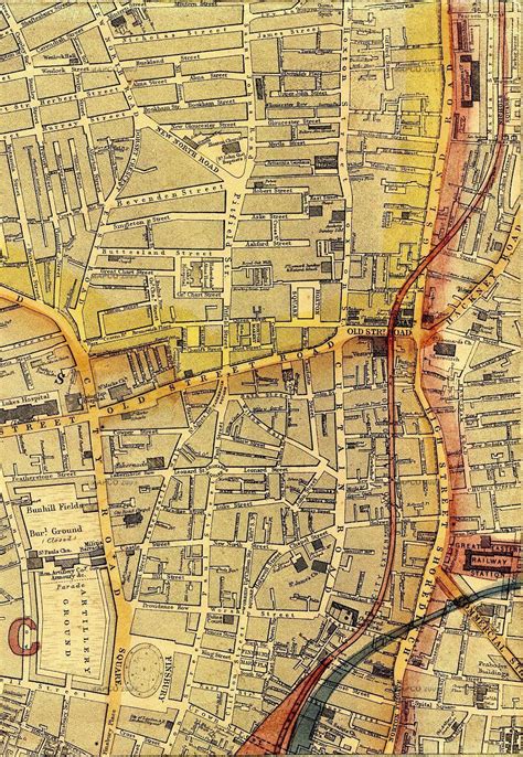 Map London Map Old London Old Maps Weller City Photo Vintage World