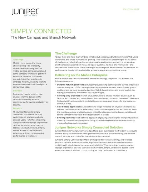 Simply Connected Solution Brief