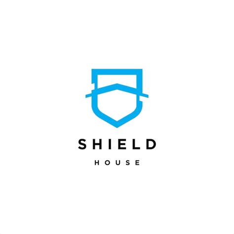 Premium Vector Shield House Logo Icon Design Template