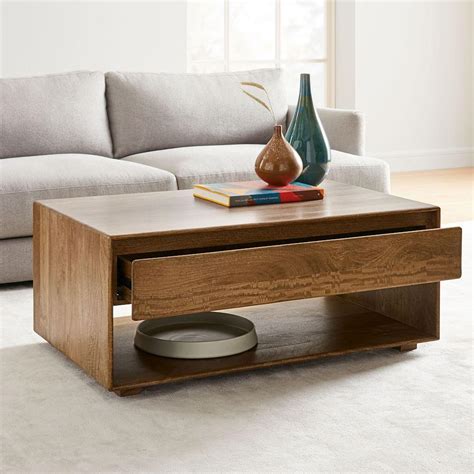 Anton Solid Wood Storage Coffee Table West Elm United Kingdom