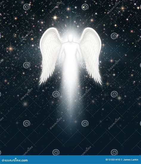 Angel In The Night Sky Stock Illustration Illustration Of Messenger