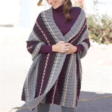 Yarnspirations patterns are created by our talented team of designers, then edited and tested by experts before reaching your screen. Caron Afternoon Wrap | Yarnspirations | Crochet shawls and ...