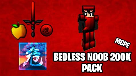 Bedless Noob 200k Pack Mcpemcbe 128× Texture Pack Review