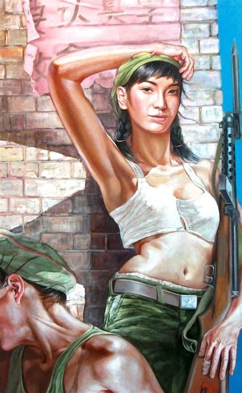 Chinese Army Girls The Superb Oil Paintings Of Hu Ming Design You Trust Design Daily Since