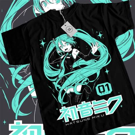 Hatsune Miku T Shirt Anime Girl Kawaii Project Diva Vocaloid Shirt All Size 1920 Picclick