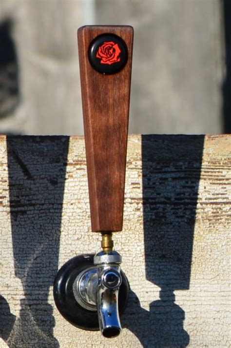 Caphandles Beer Tap Handle Of Solid Walnut Personalize Etsy