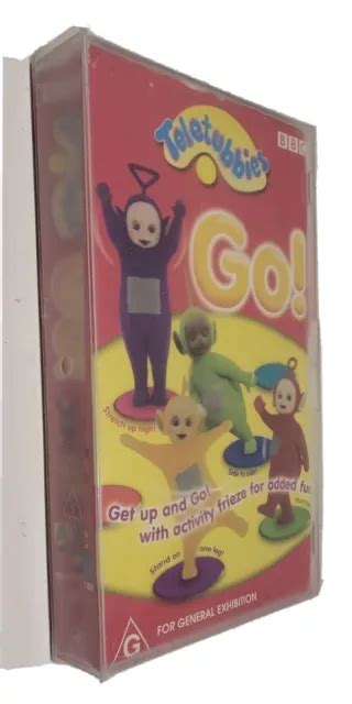 Teletubbies Go 2001 Rare Vhs Pal Video Tape Abc Kids Bbc Get Up And