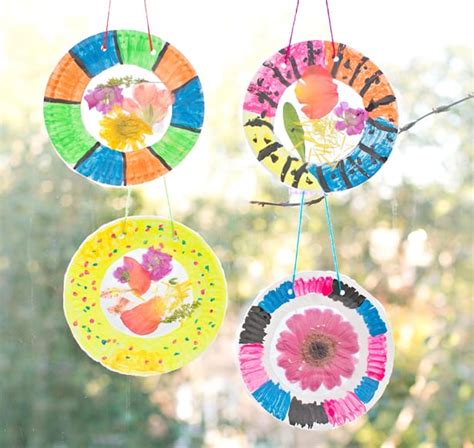 Colorful And Easy Flower Suncatcher Craft
