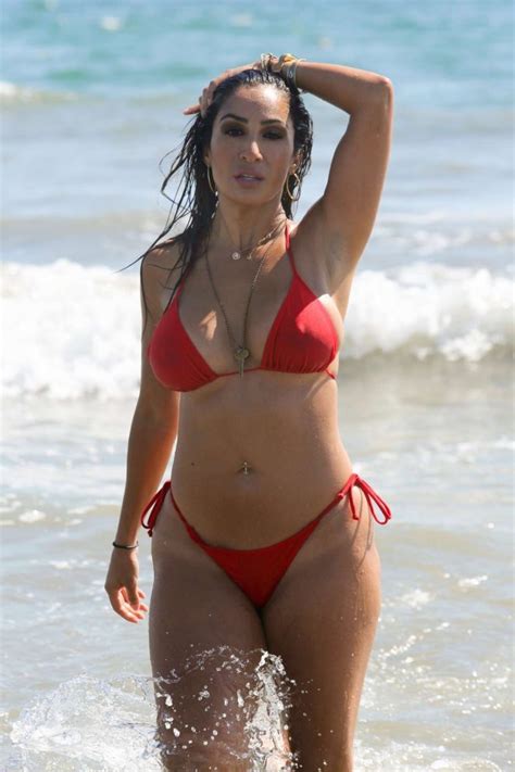 Liana Mendoza In Red Bikini Gotceleb