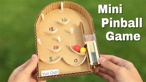 How To Make Pinball Machine At Home Using Cardboard Easy To Build