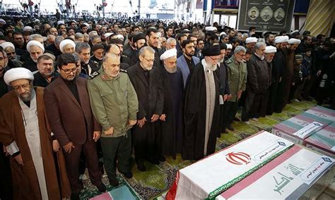 Huge Crowds In Iran For Commanders Funeral Daughter Warns Us Of Dark