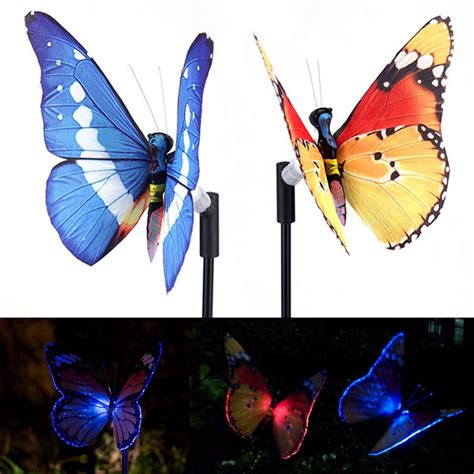Solar Power Light Outdoor Butterfly Garden Stake Party Decorations