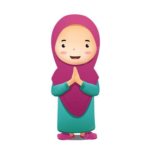 Kartun Anak Muslim Gadis Muslimah Kartun Anak Anak Muslim Png