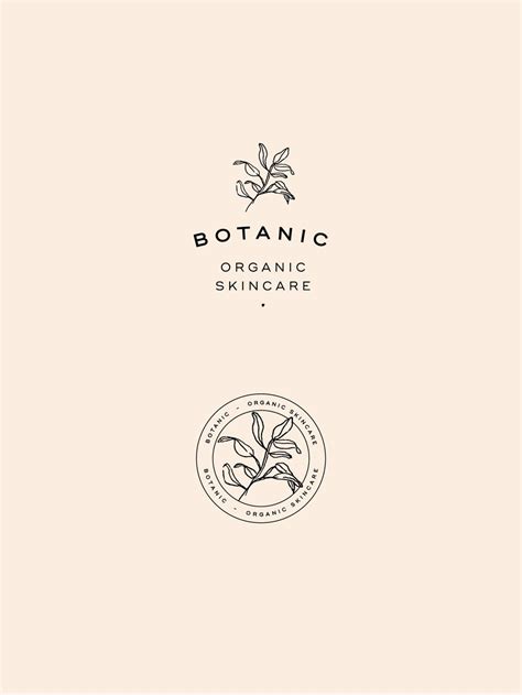 Botanic Organic Skincare Custom Brand Design By Viola Hill Studio