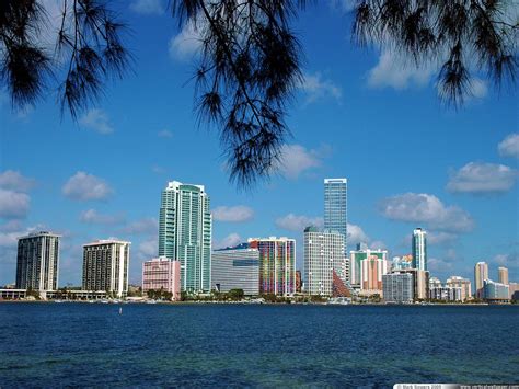 73 Miami Skyline Wallpapers Wallpapersafari