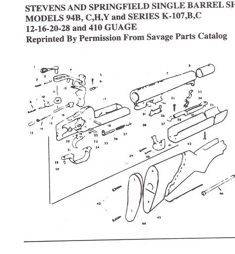 Savage Shotgun Parts Stevens Shotgun Partsspringfield Shotgun Parts