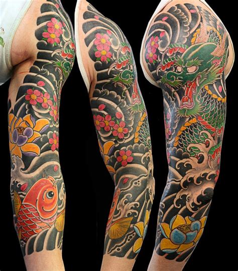 200 traditional japanese sleeve tattoo designs for men 2021 dragon tiger flower