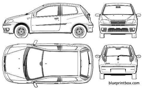 Fiat Punto 3 Door 2004 Free Plans And Blueprints