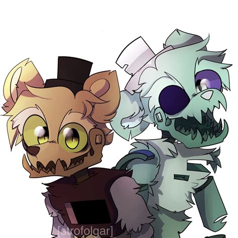 Fnaf Prototype And Glith Anime Fnaf 30 Day Drawing