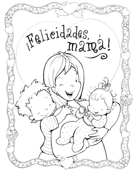 Dibujos Del Día De La Madre Para Imprimir Y Colorear