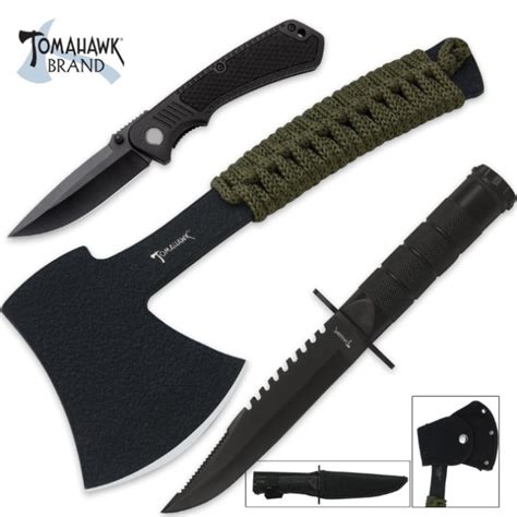 Tomahawk Three Piece Survival Set Knives And Swords At The