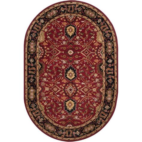 Artistic Weavers Calistoga Red 8 Ft X 10 Ft Indoor Traditional Oval