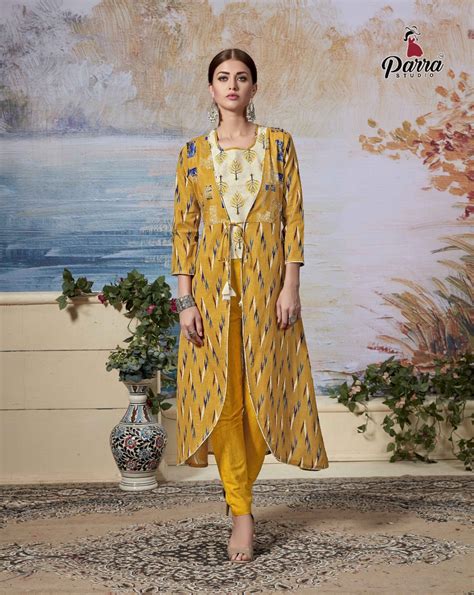 Parra Studio Amaya Vol 2 Kurti With Shrug Bottom Collection Surat