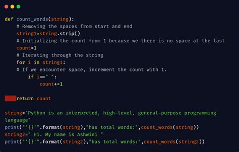 Solid Ways To Count Words In A String In Python Python Pool