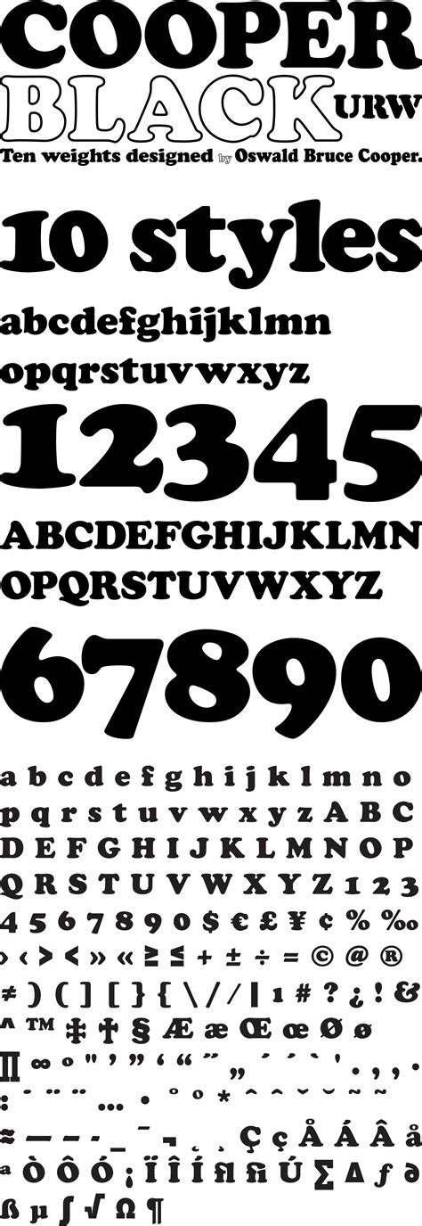 T26 Digital Type Foundry Fonts Cooper Black Urw